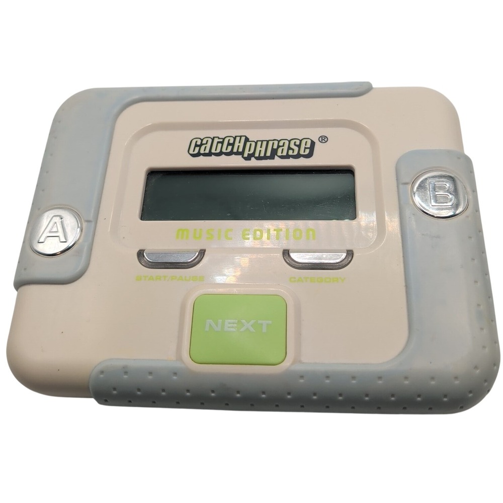 Catch Phrase Handheld Game White Music Edition Electronic Plastic Toy